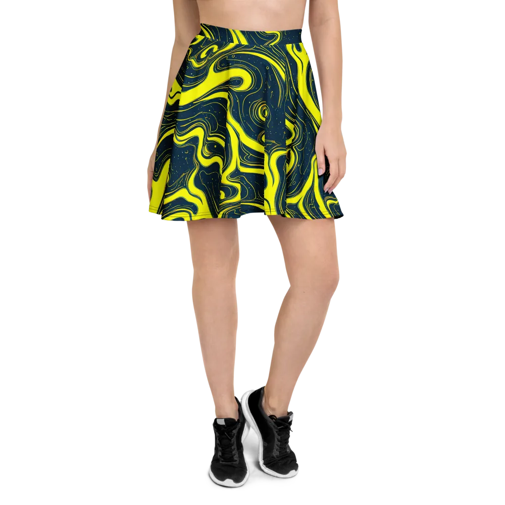 Nightstream on Skater Skirt — Front