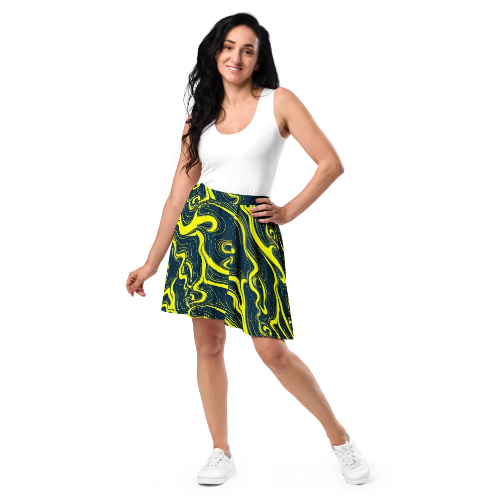 Nightstream on Skater Skirt — Front