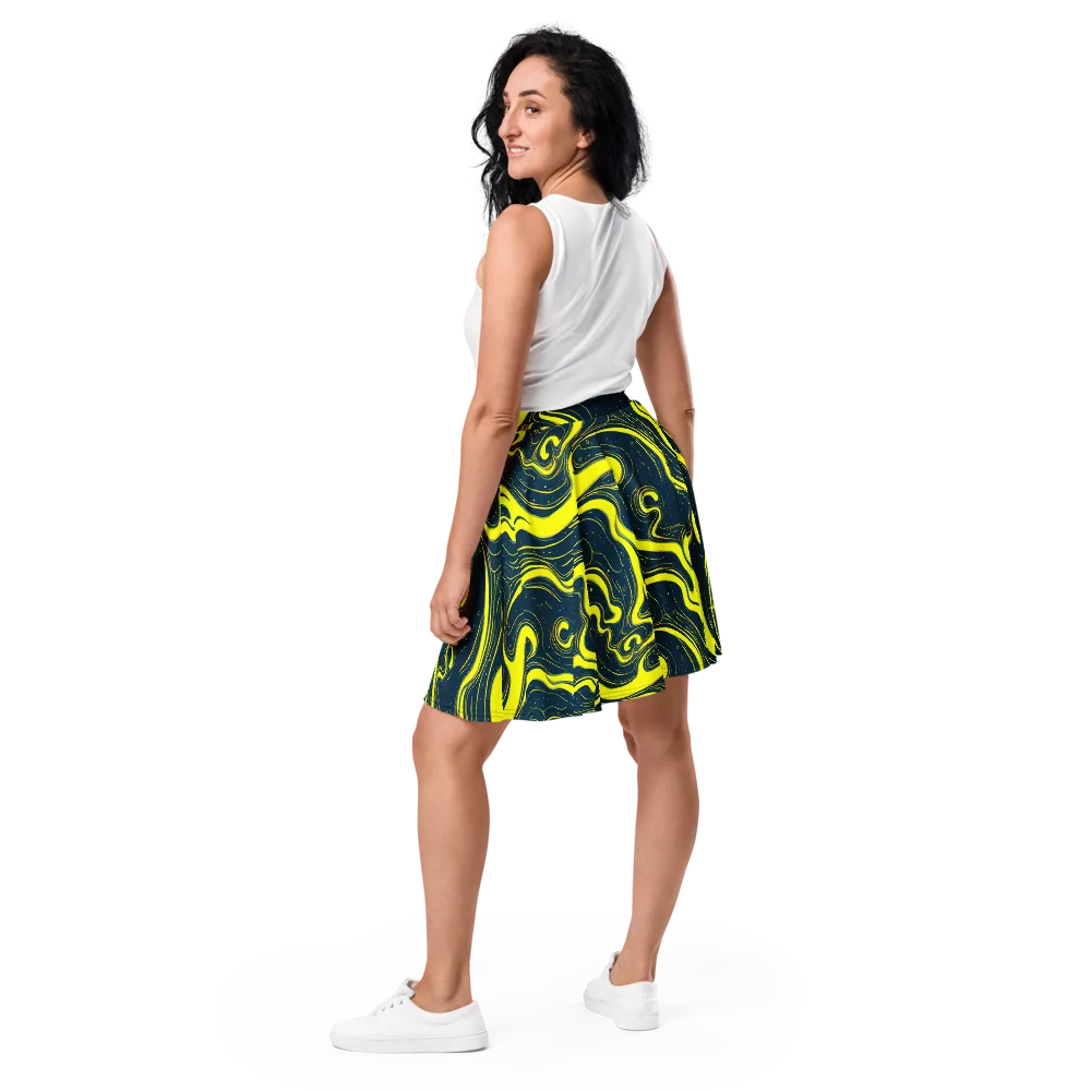 Nightstream on Skater Skirt — Back