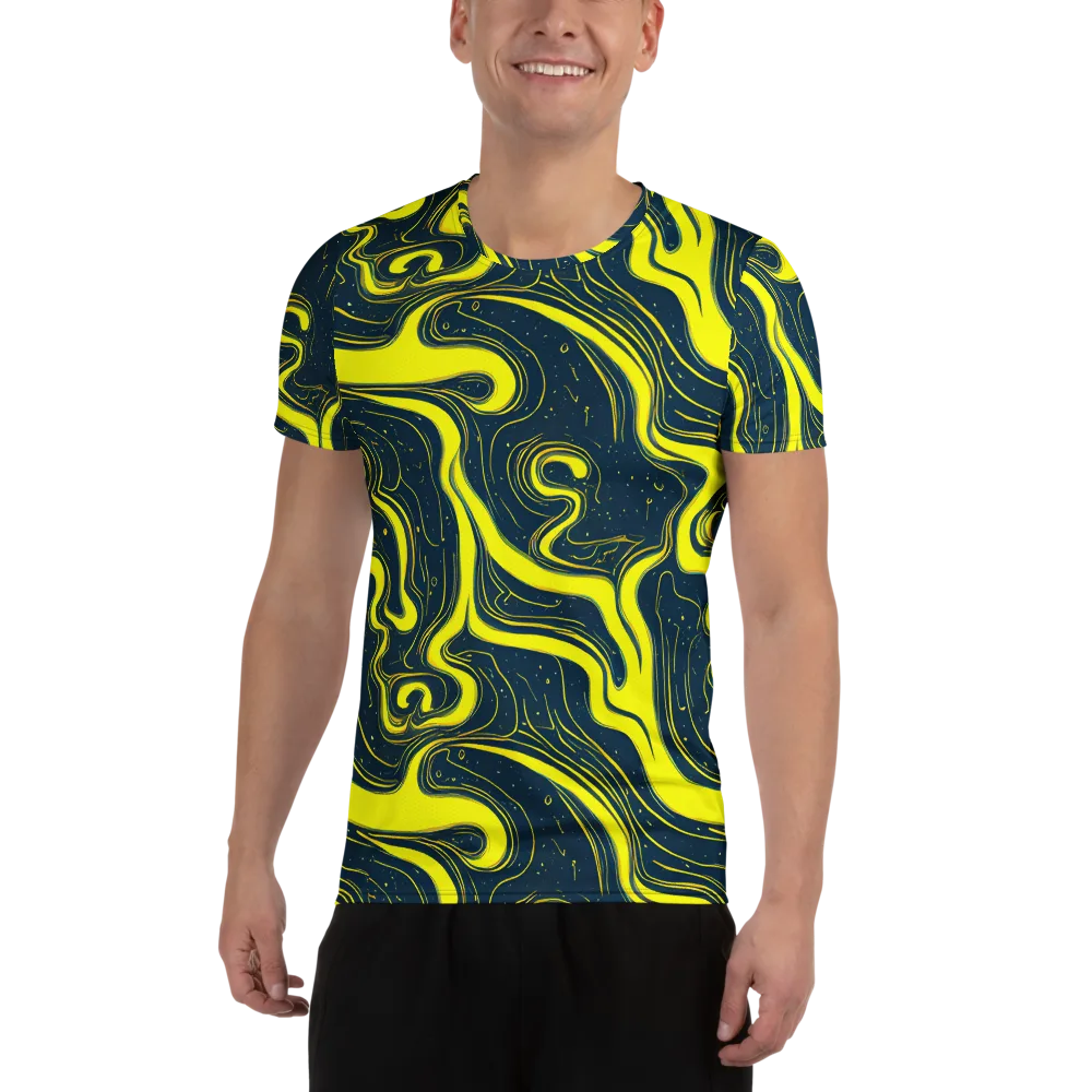 Nightstream on Men's Athletic T-Shirt — Front