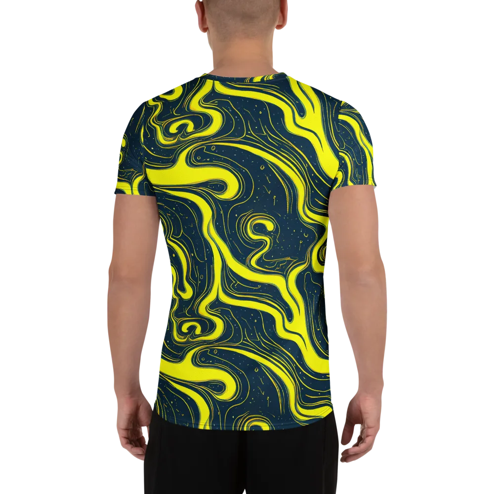 Nightstream on Men's Athletic T-Shirt — Back