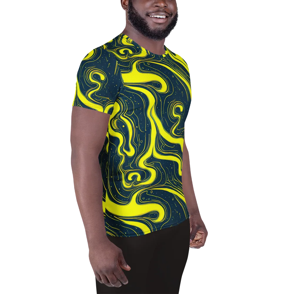 Nightstream on Men's Athletic T-Shirt — Right
