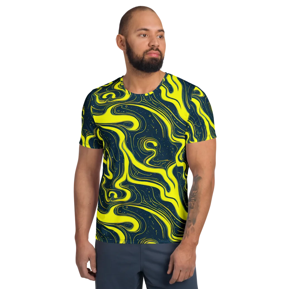 Nightstream on Men's Athletic T-Shirt — Front