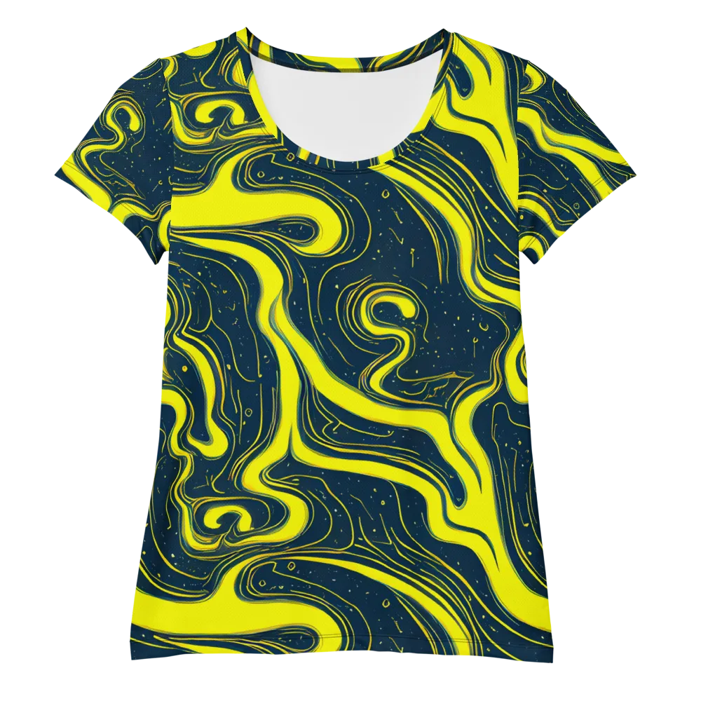 Nightstream on Women's Athletic T-Shirt — Front