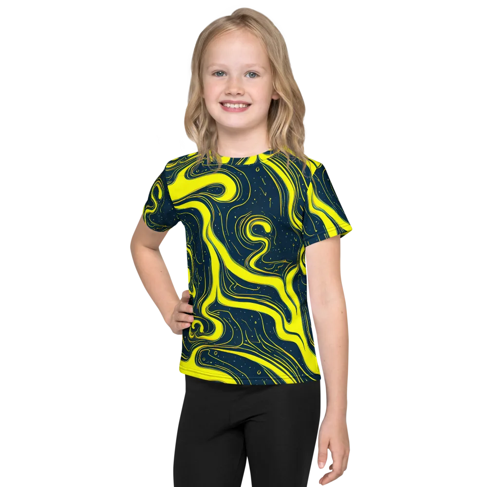 Nightstream on Kids Crew Neck T-Shirt — Front