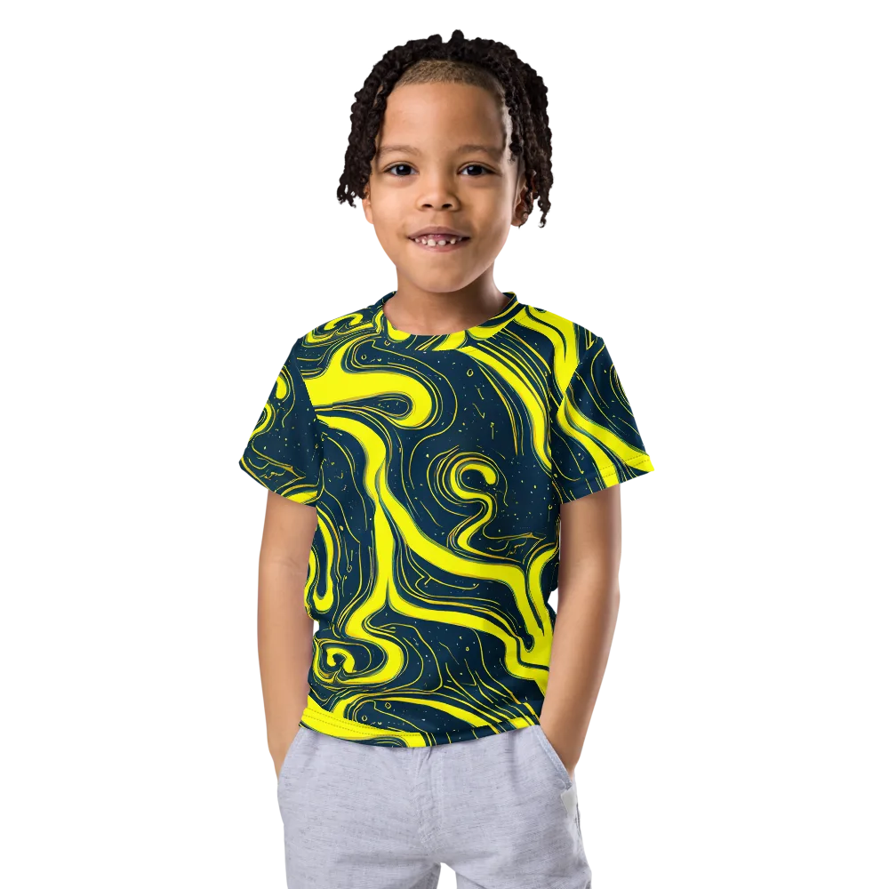 Nightstream on Kids Crew Neck T-Shirt — Front