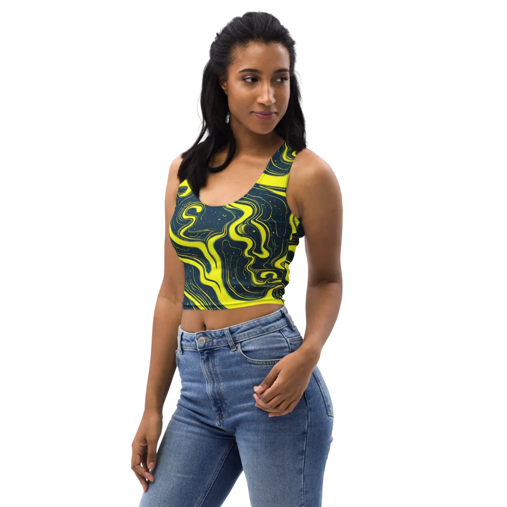 Nightstream on Crop Top — Left Front