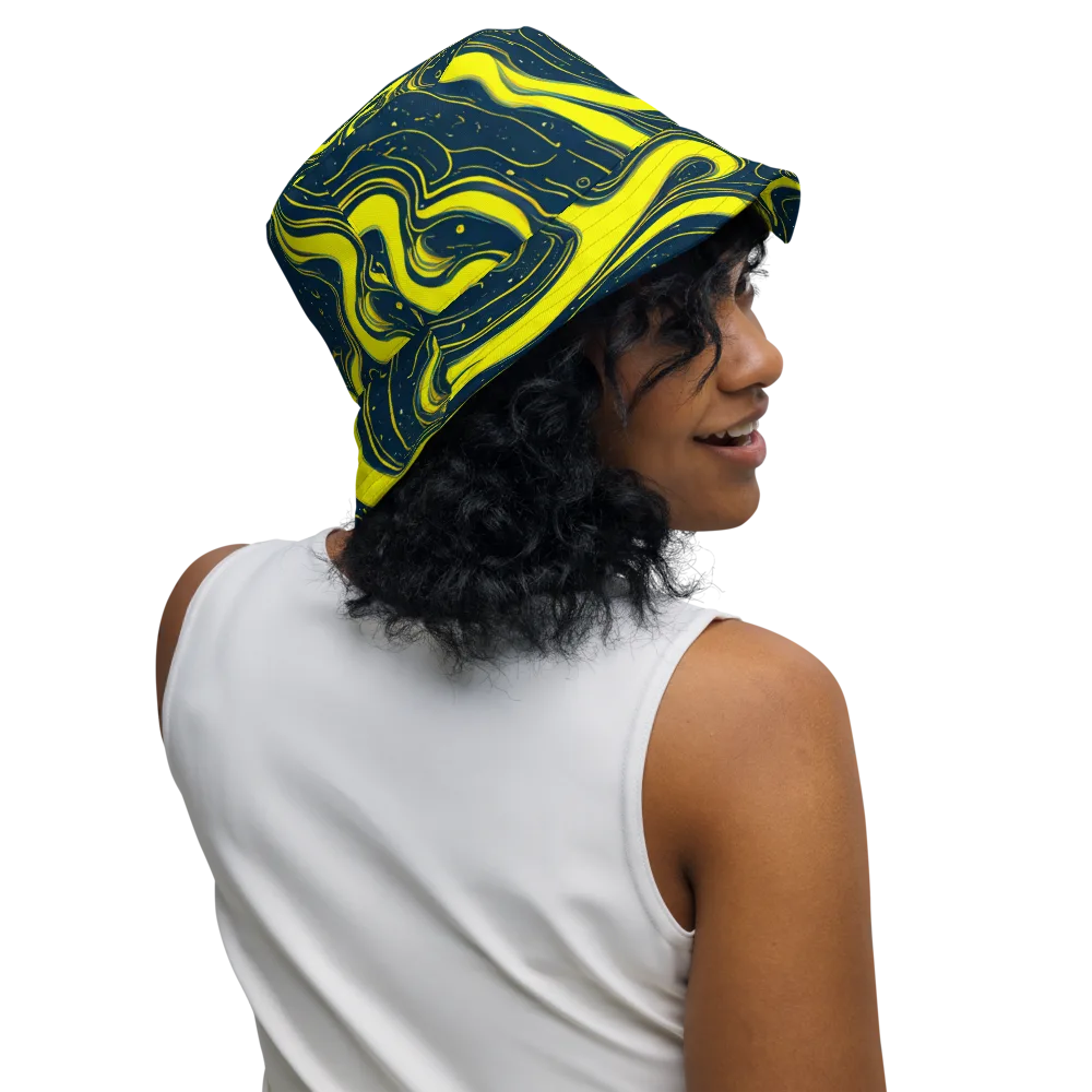 Nightstream on Reversible Bucket Hat — Right Outside