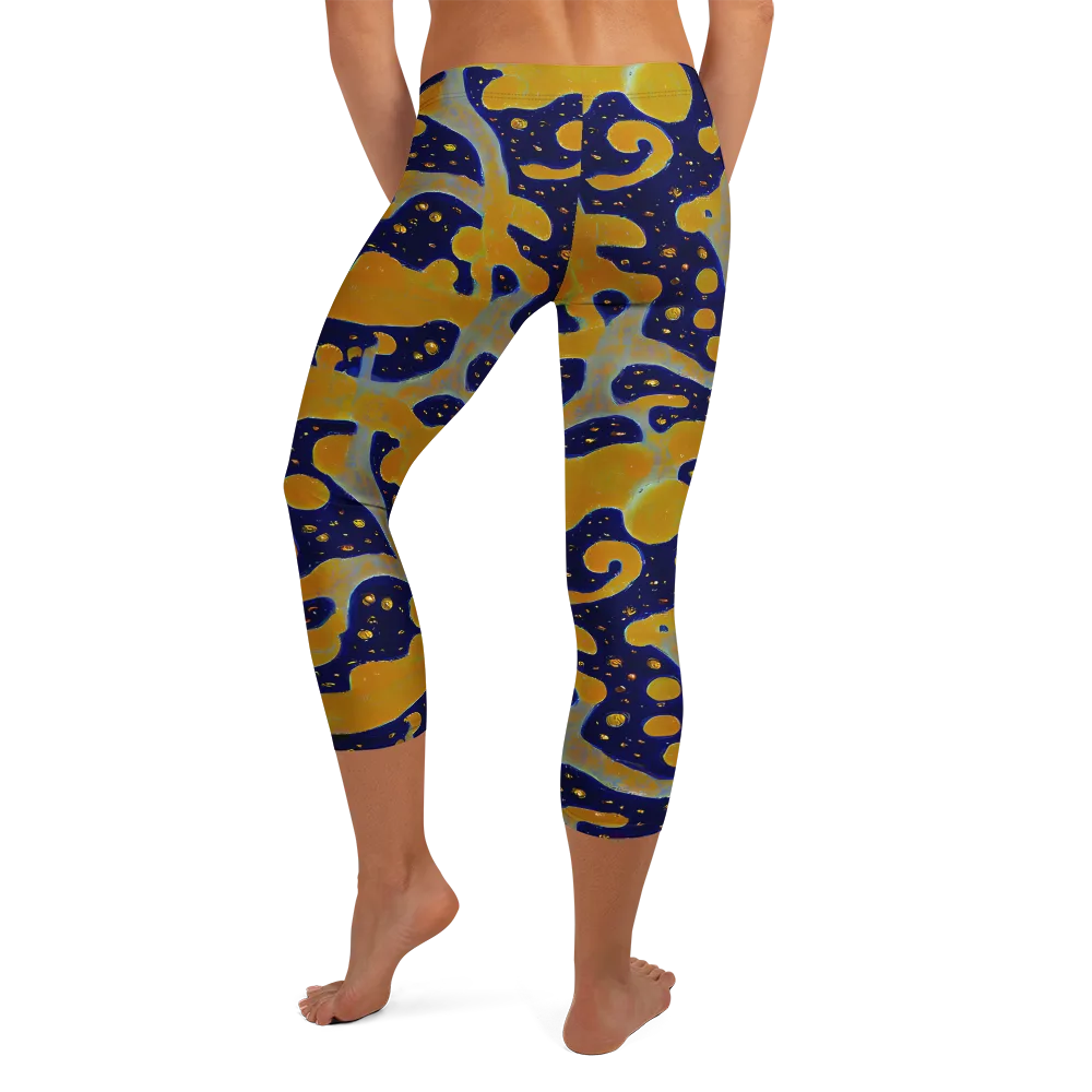 Molten Drift on Capri Leggings — Back