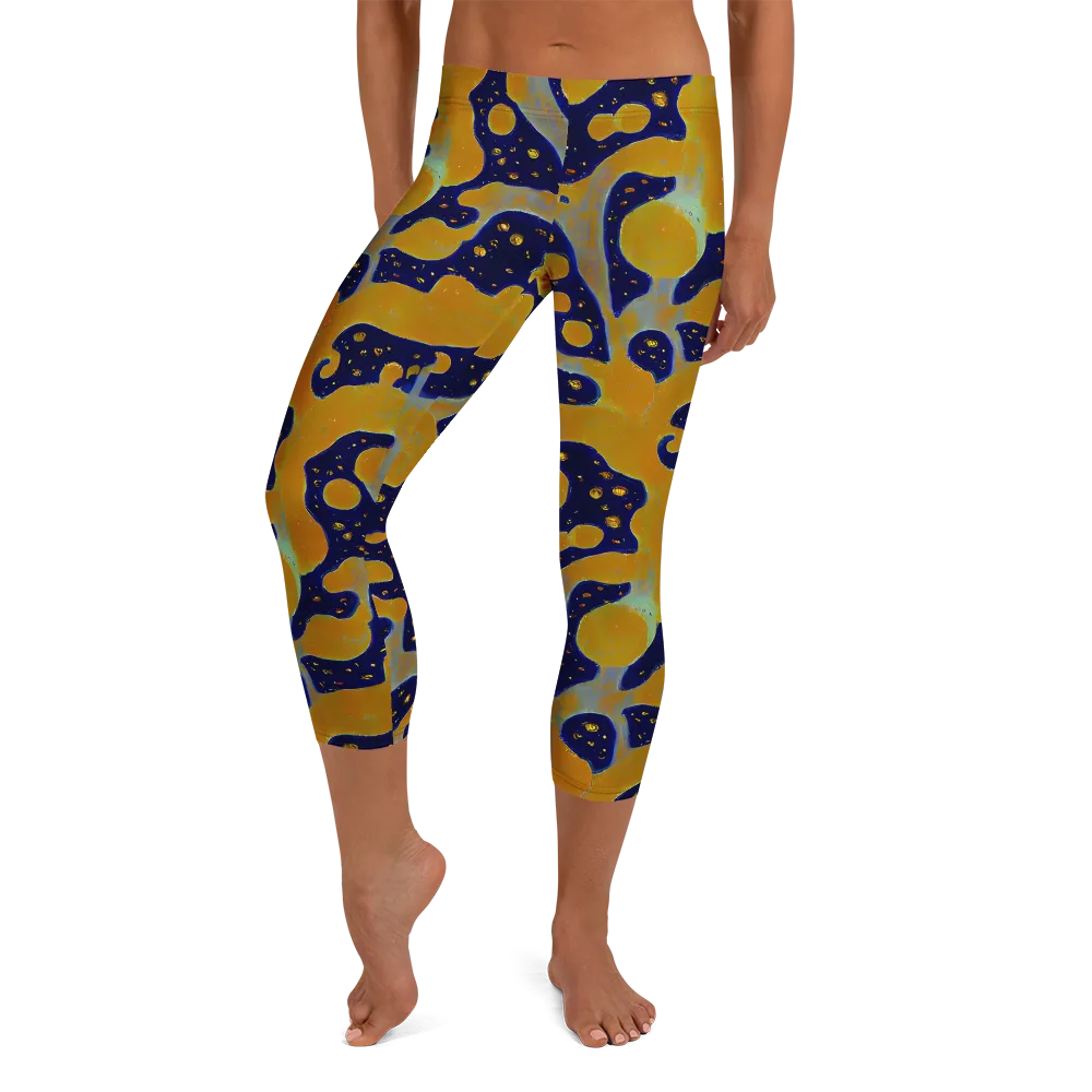 Molten Drift on Capri Leggings — Front