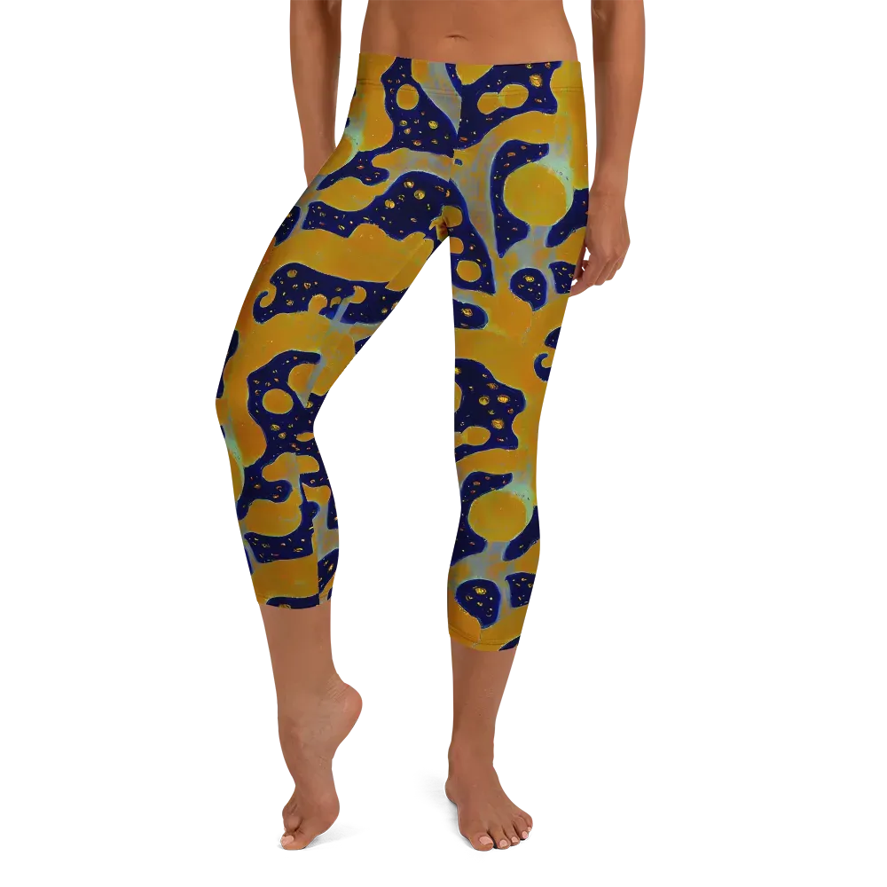 Molten Drift on Capri Leggings — Front