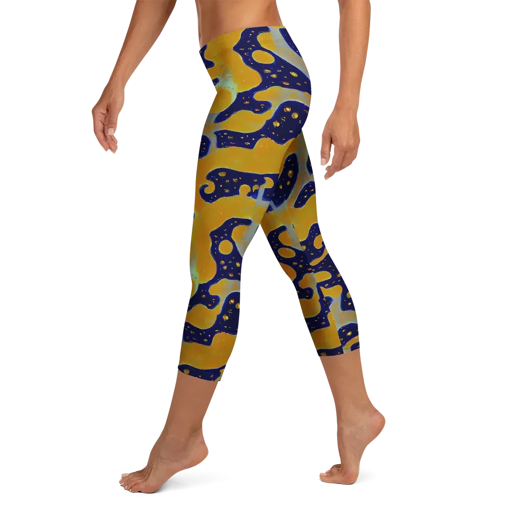 Molten Drift on Capri Leggings — Left