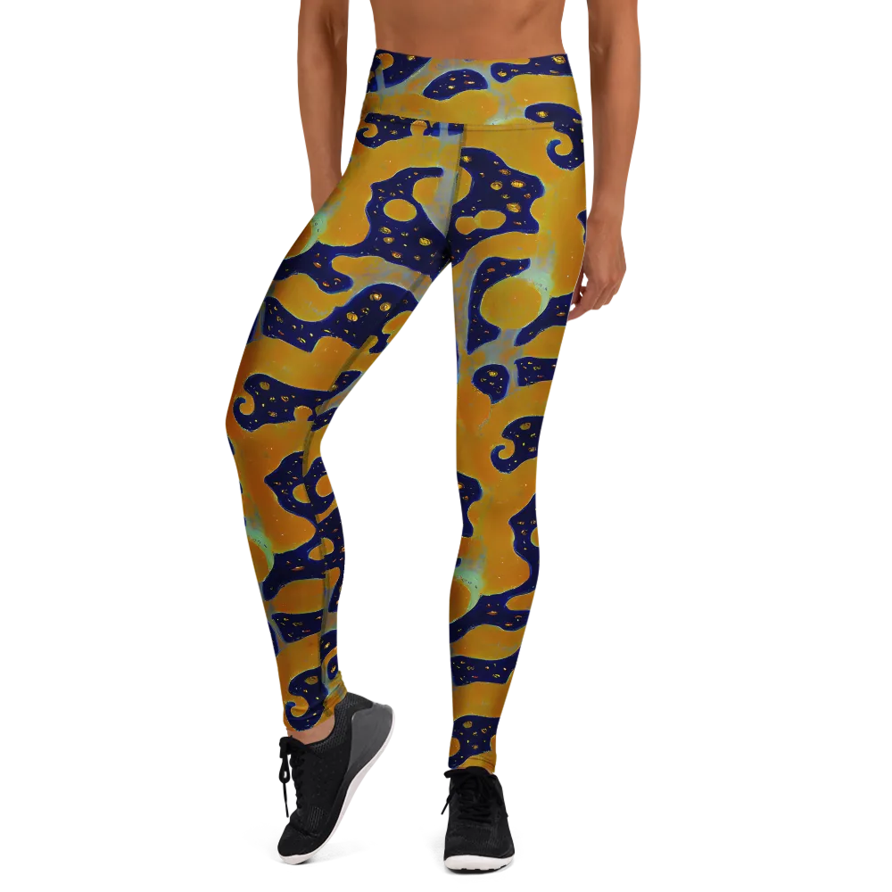 Molten Drift on Yoga Leggings — Front