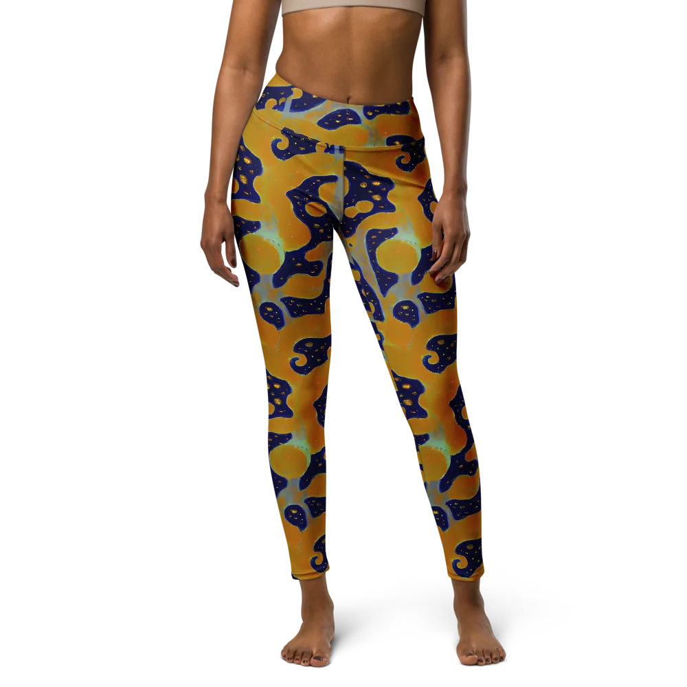 Molten Drift on Yoga Leggings — Front