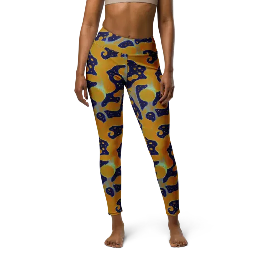 Molten Drift on a Yoga Leggings