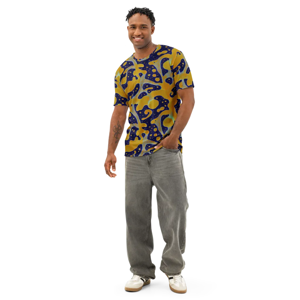 Molten Drift on Men's Cotton Crew Neck T-Shirt — Front