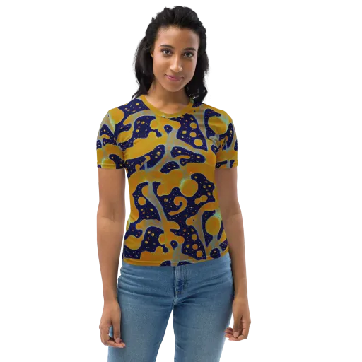 Molten Drift on a Women's Crew Neck T-Shirt