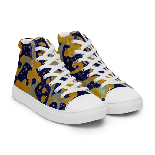 Molten Drift on a Women's High Top Canvas Shoes