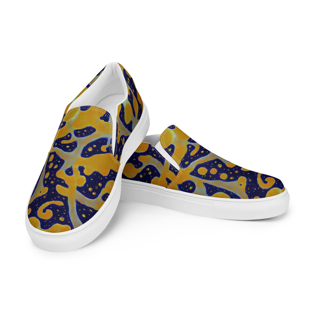 Molten Drift on Men's Slip-On Canvas Shoes — Left Front