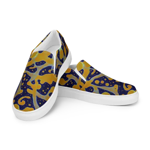 Molten Drift on a Men's Slip-On Canvas Shoes