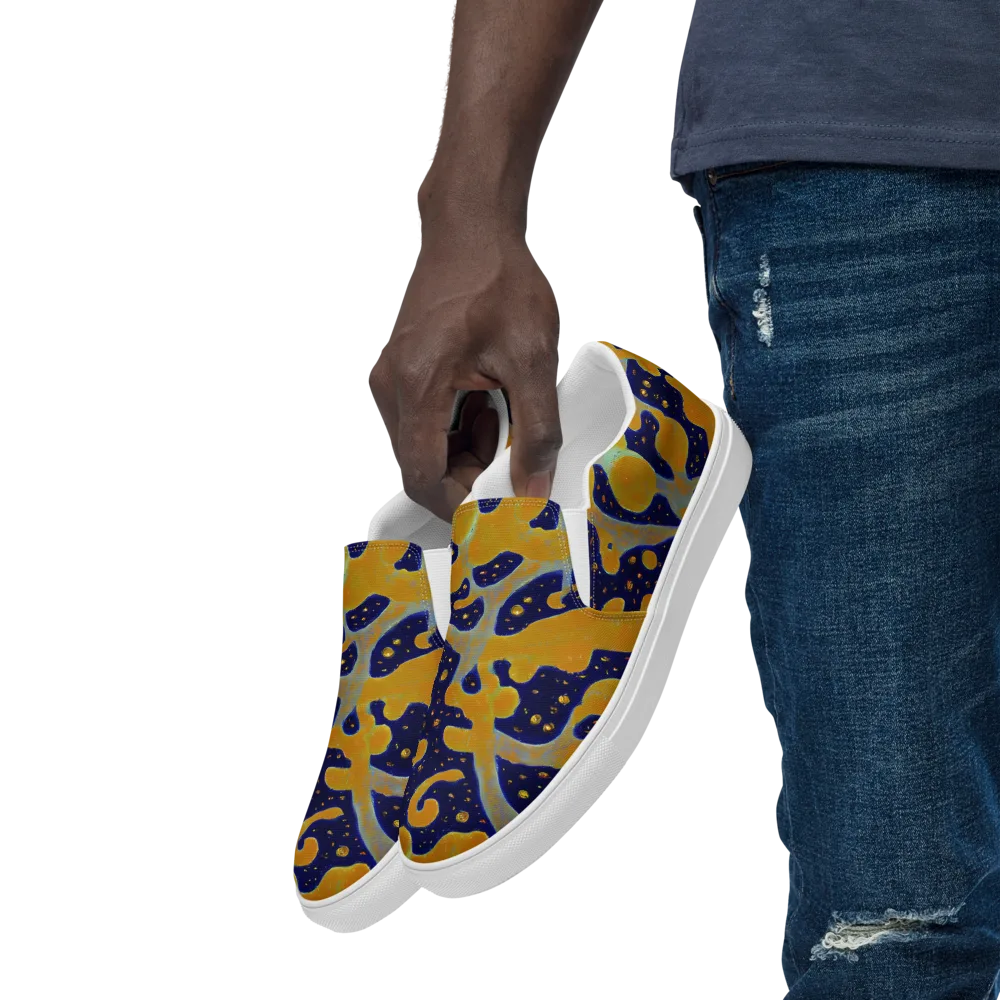 Molten Drift on Men's Slip-On Canvas Shoes — Left Front