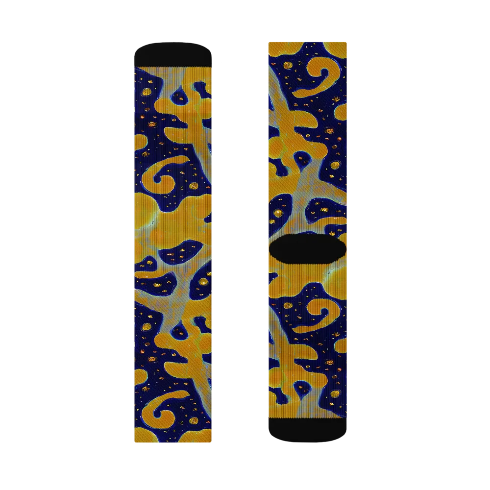Molten Drift on Socks — Left Sock