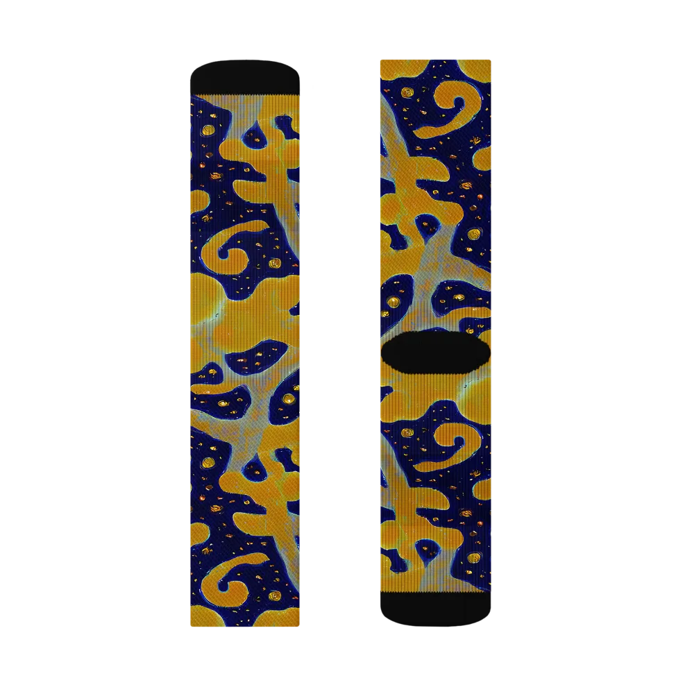 Molten Drift on Socks — Right Sock