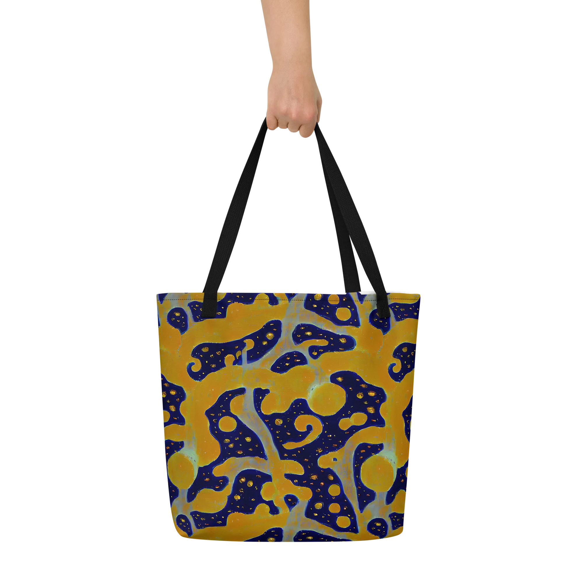 Molten Drift on Large Tote Bag W/ Pocket — Front