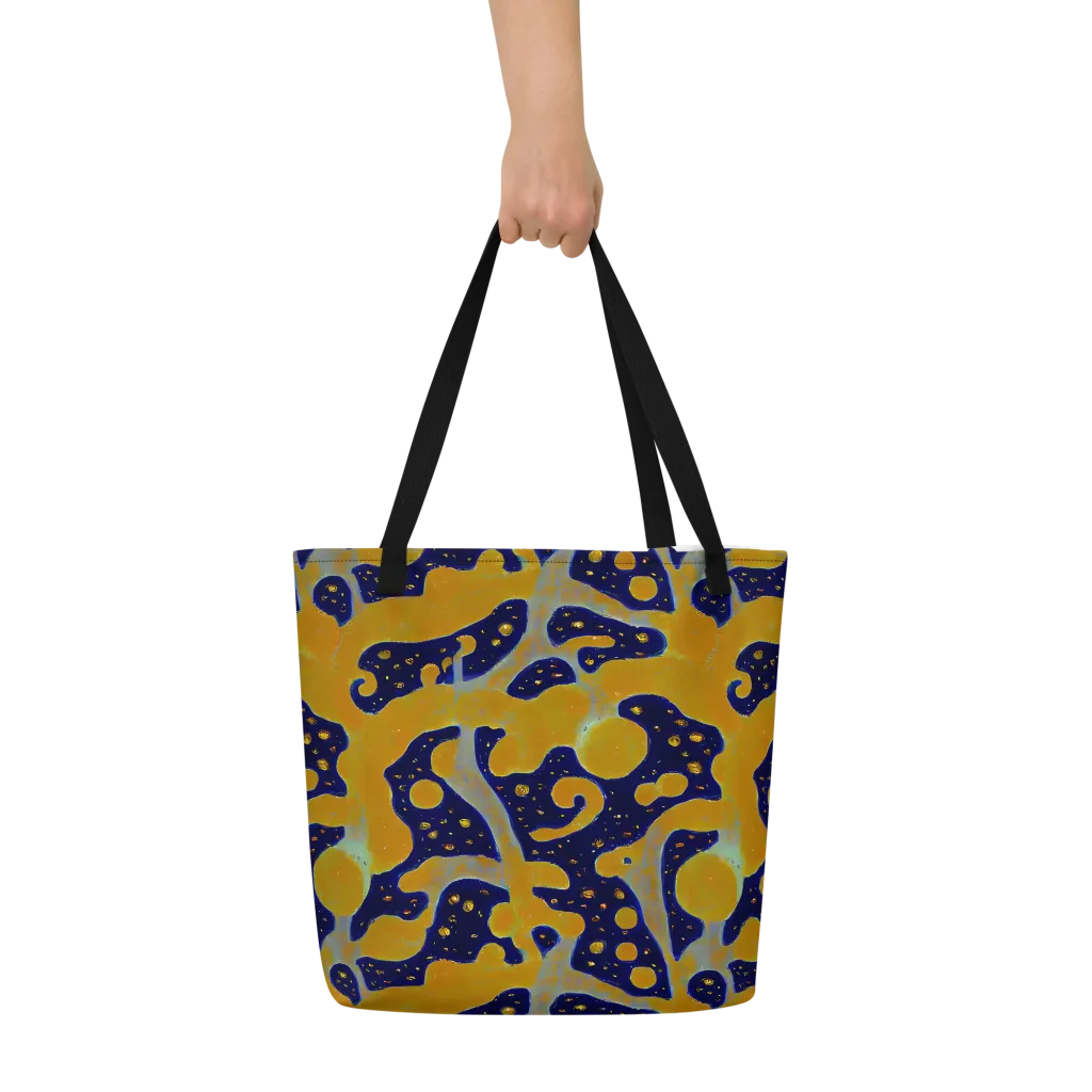 Molten Drift on Large Tote Bag W/ Pocket — Front