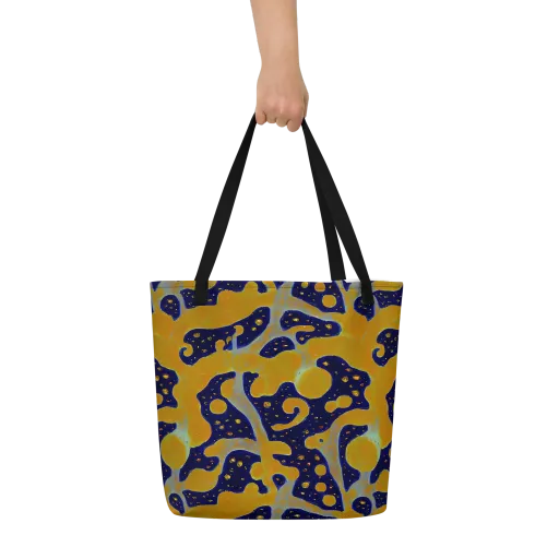 Molten Drift on a Large Tote Bag W/ Pocket