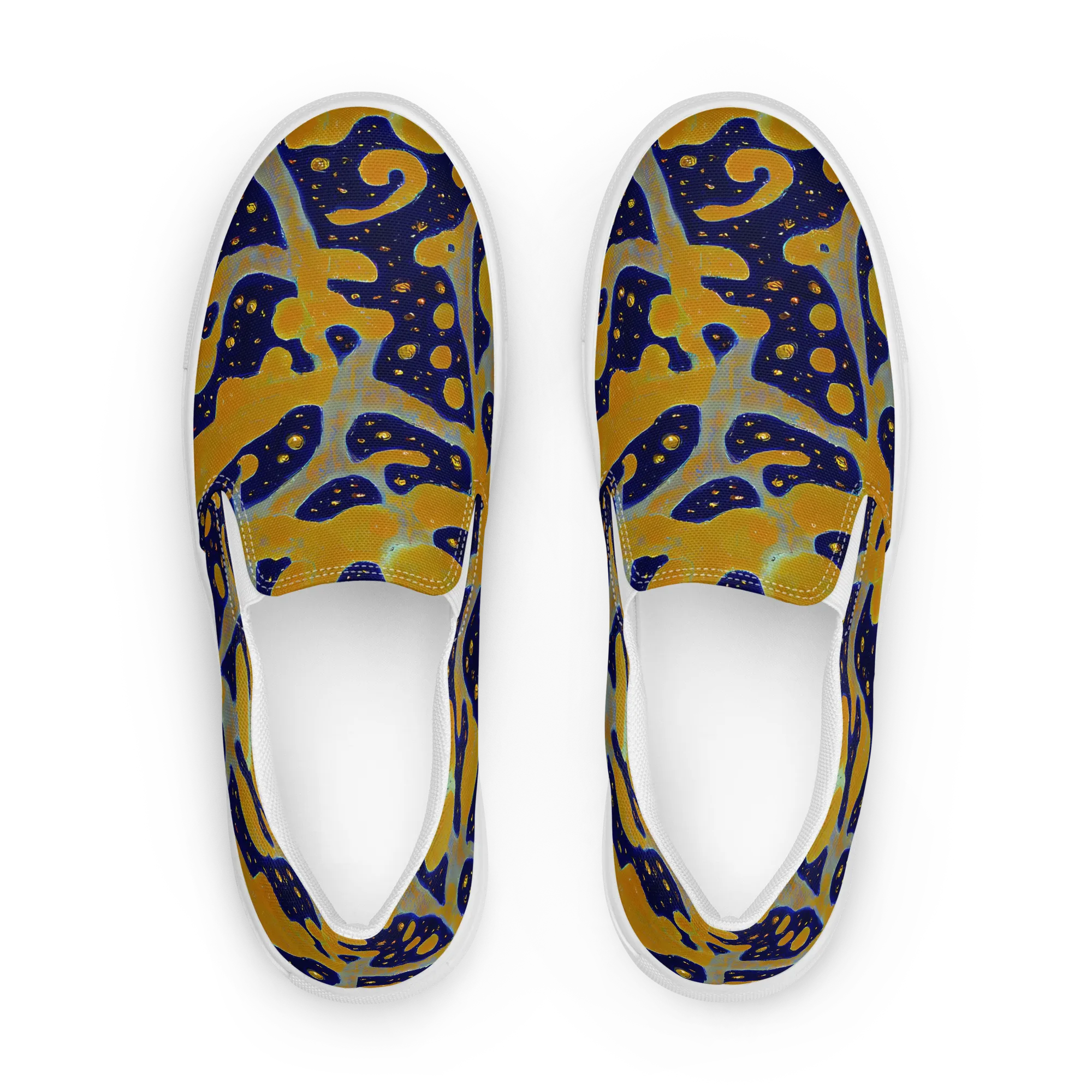 Molten Drift on Women's Slip-On Canvas Shoes — Front