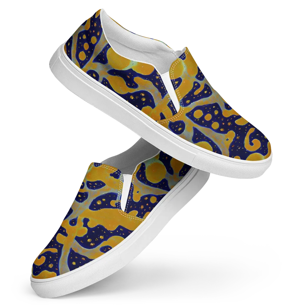Molten Drift on Women's Slip-On Canvas Shoes — Front