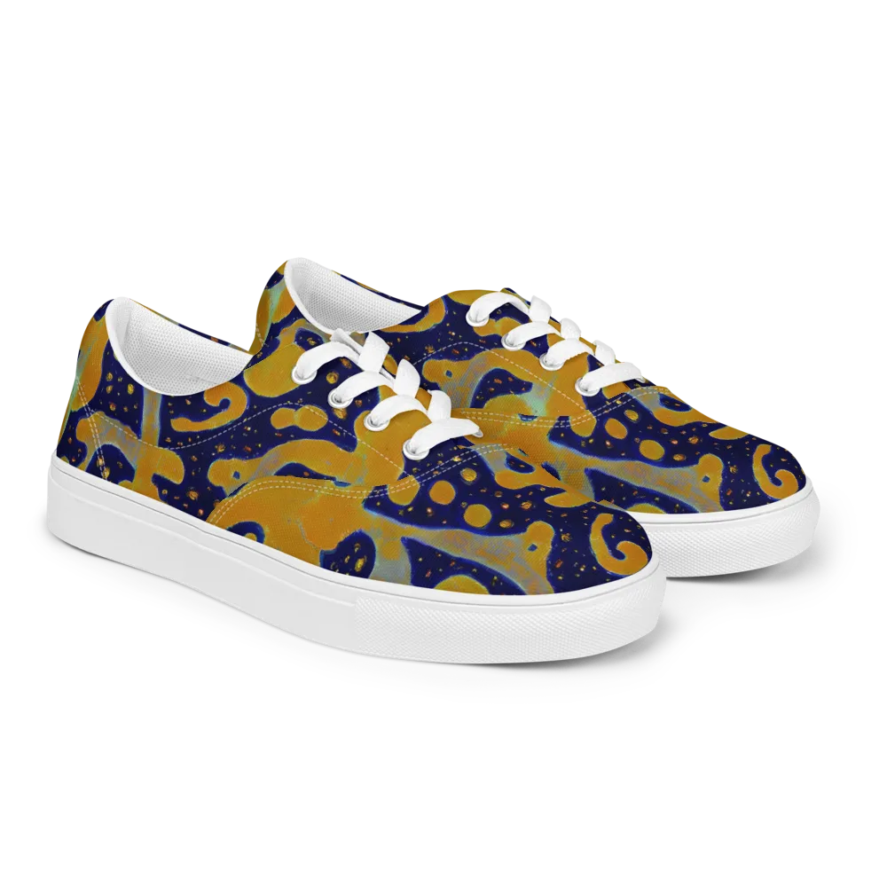 Molten Drift on Men's Lace-Up Canvas Shoes — Right Front