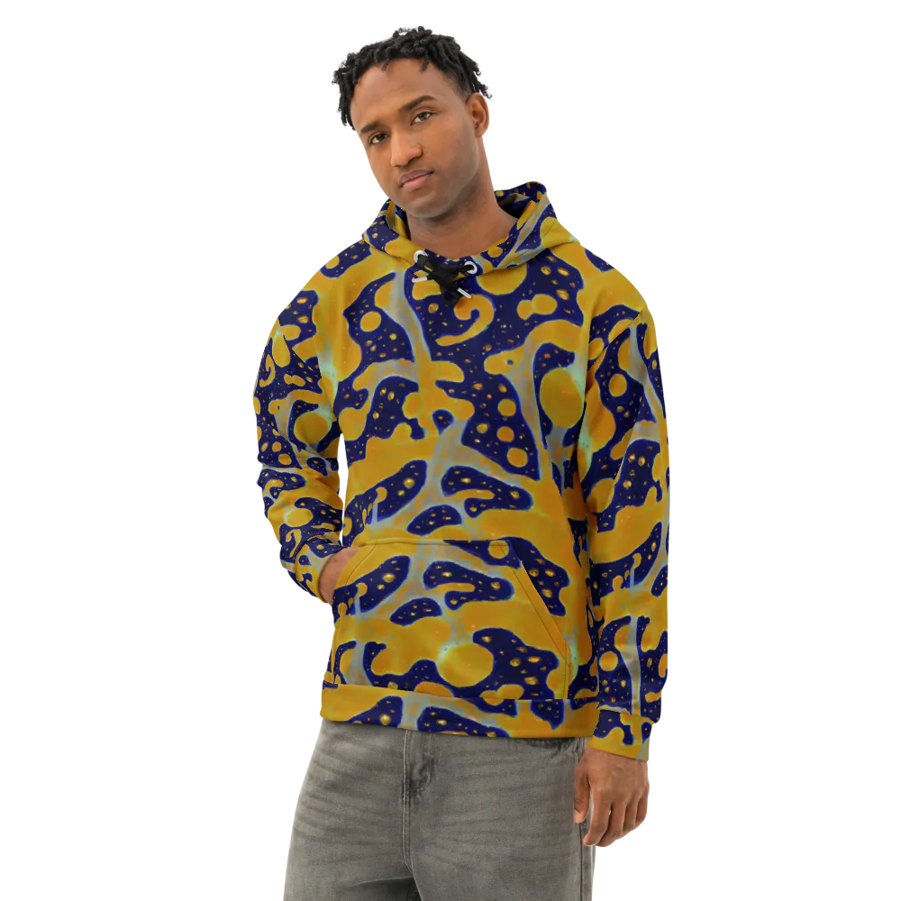 Molten Drift on Cotton Hoodie — Left Front