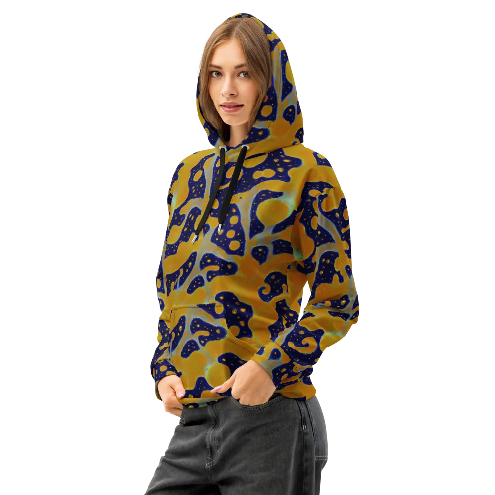 Molten Drift on Cotton Hoodie — Left Front