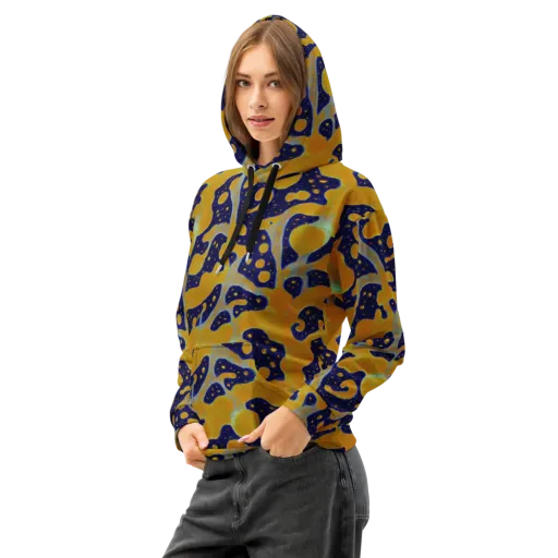 Molten Drift on a Cotton Hoodie