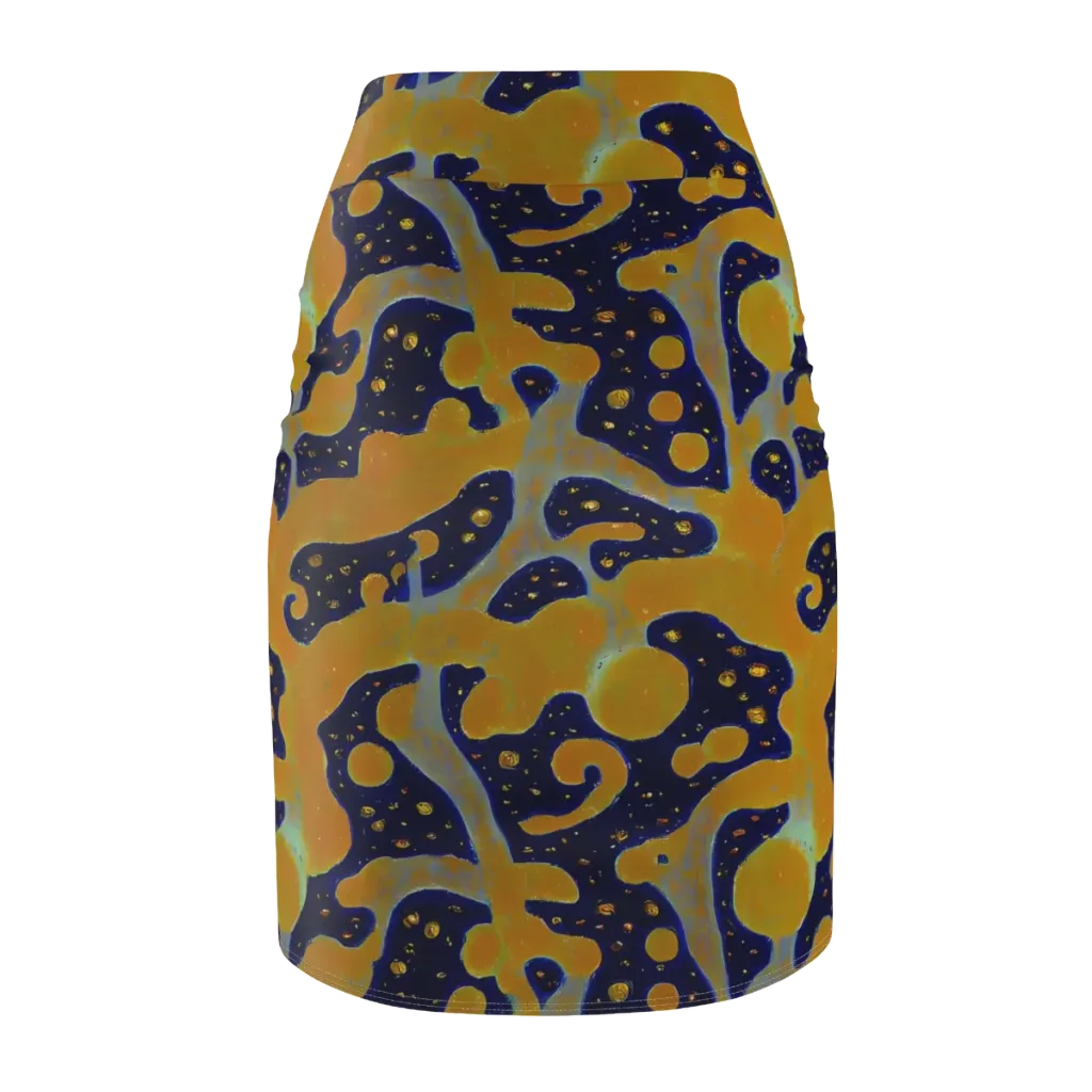 Molten Drift on Pencil Skirt — Back