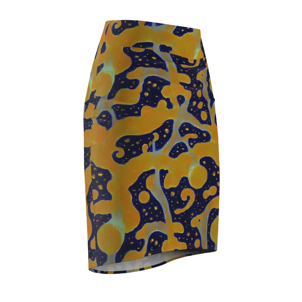 Molten Drift on Pencil Skirt — Front Side