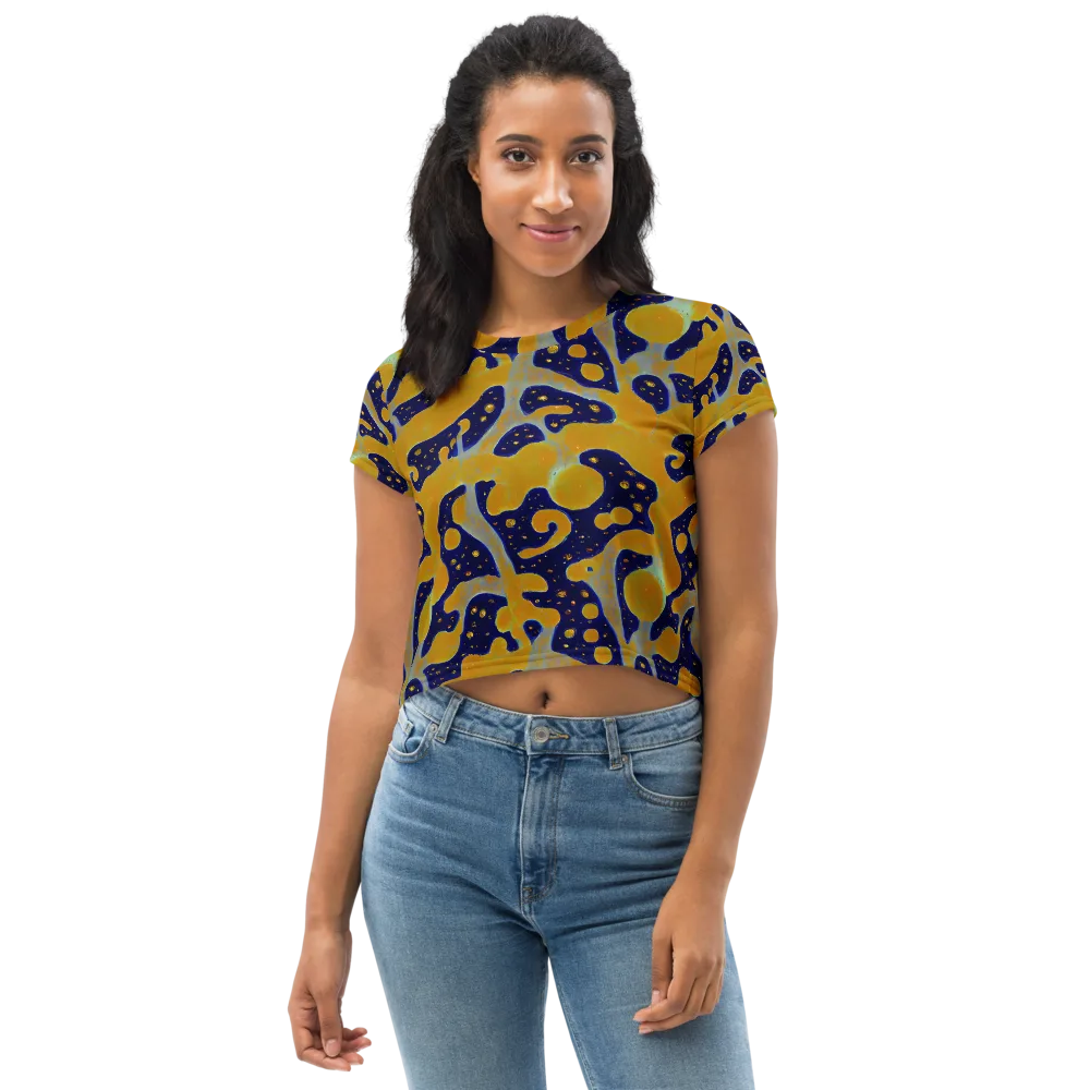 Molten Drift on Crop Tee — Front