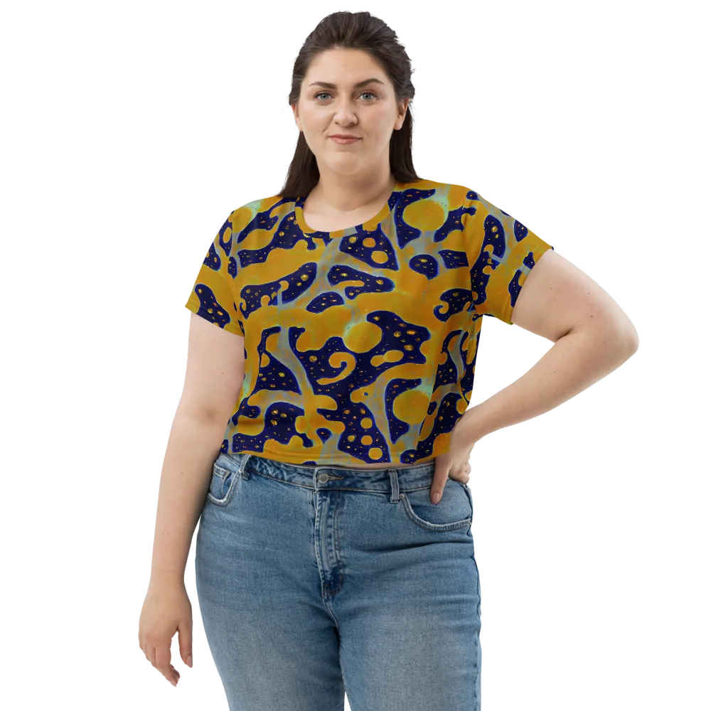 Molten Drift on Crop Tee — Front