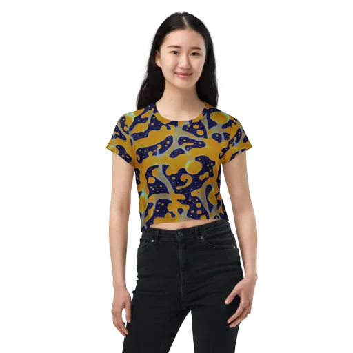 Molten Drift on a Crop Tee