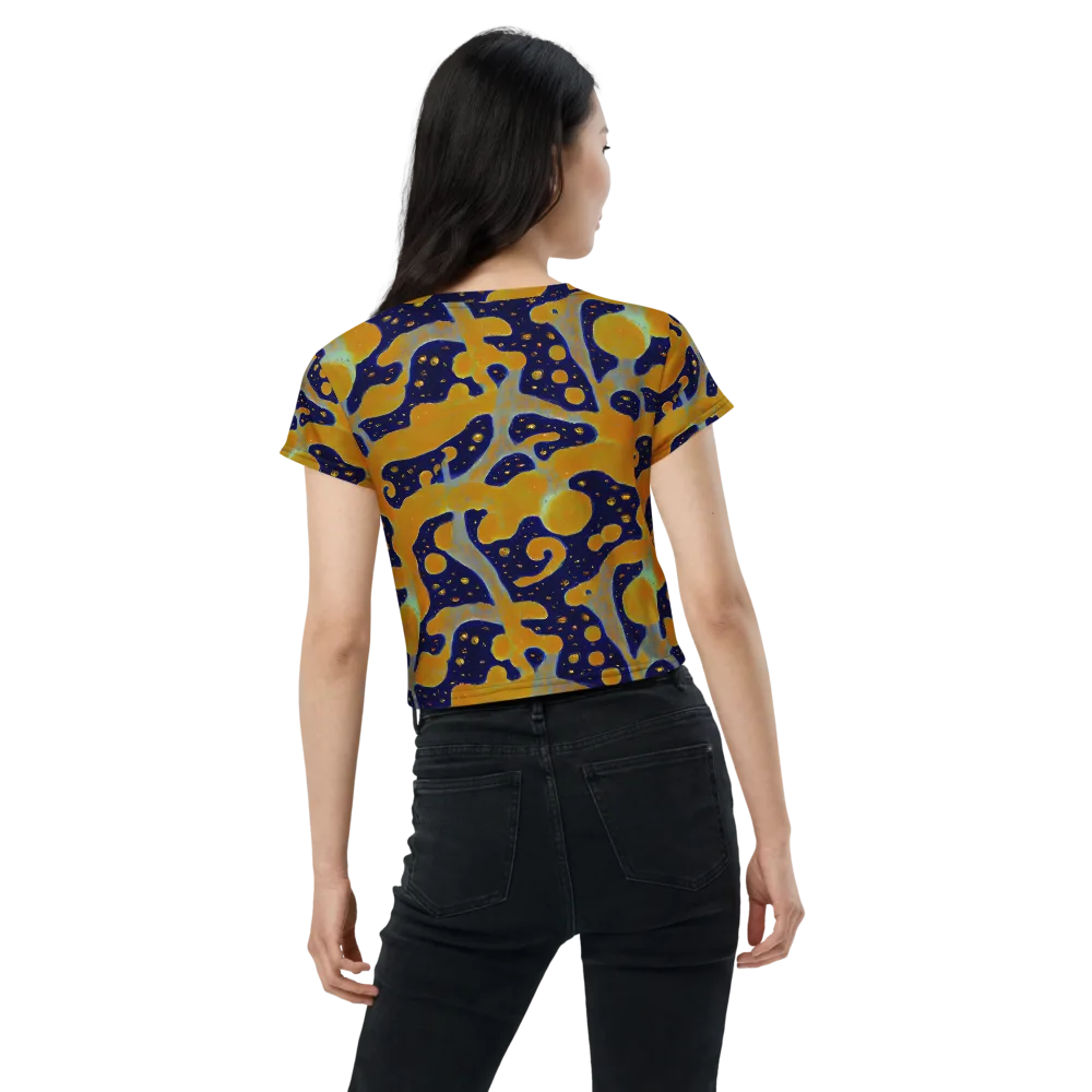 Molten Drift on Crop Tee — Back