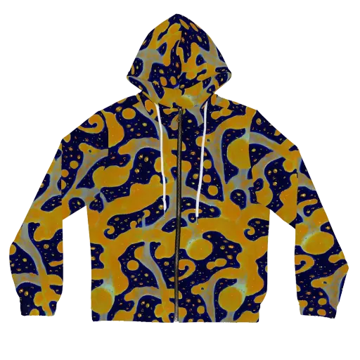 Molten Drift on a Women's Full-Zip Hoodie