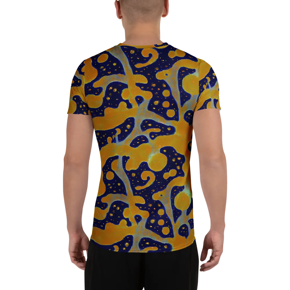 Molten Drift on Men's Athletic T-Shirt — Back