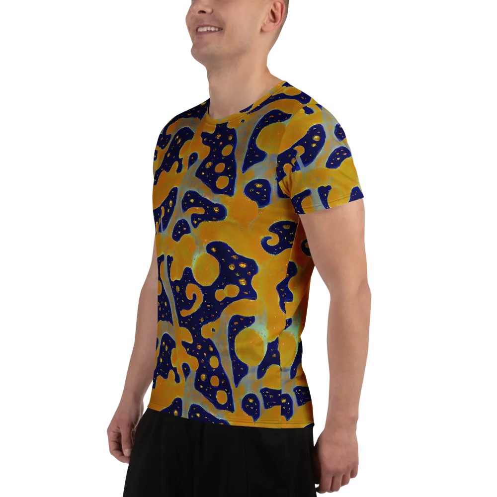 Molten Drift on Men's Athletic T-Shirt — Left
