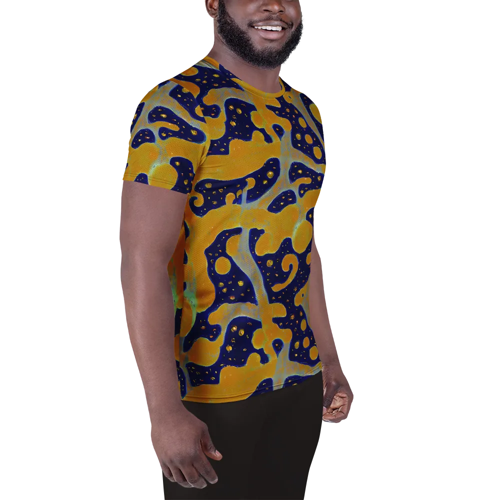 Molten Drift on Men's Athletic T-Shirt — Right