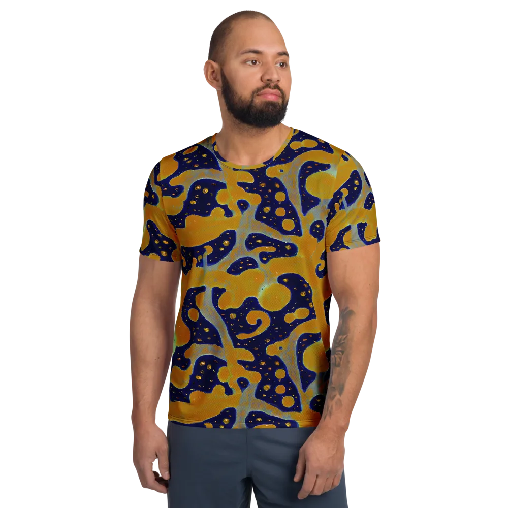 Molten Drift on Men's Athletic T-Shirt — Front