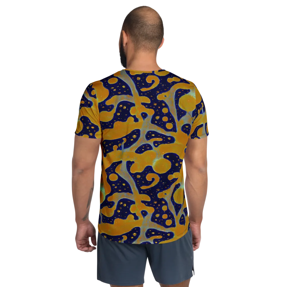 Molten Drift on Men's Athletic T-Shirt — Back