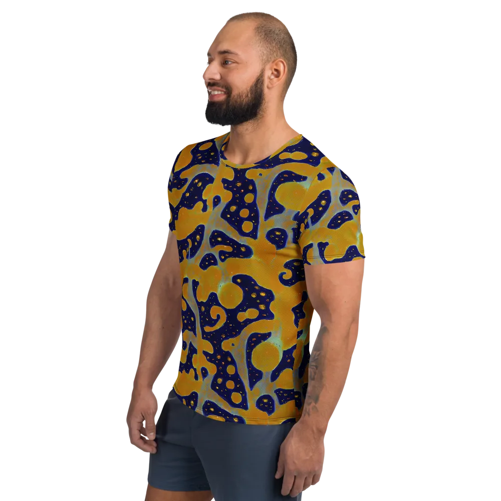 Molten Drift on Men's Athletic T-Shirt — Left