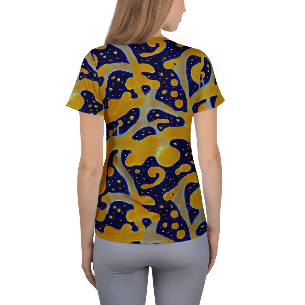 Molten Drift on Women's Athletic T-Shirt — Back